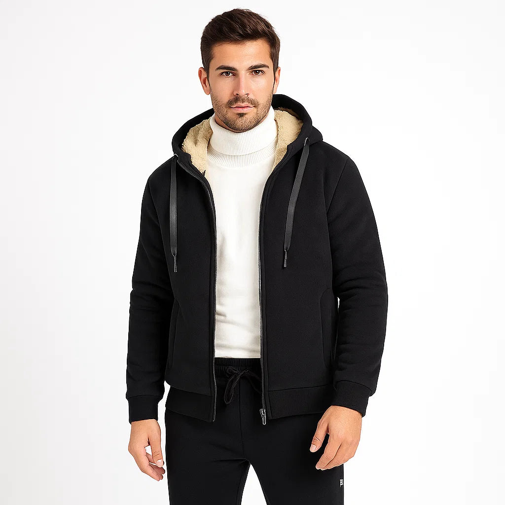 Men’s Fleece-Lined Hoodie Set | Warm