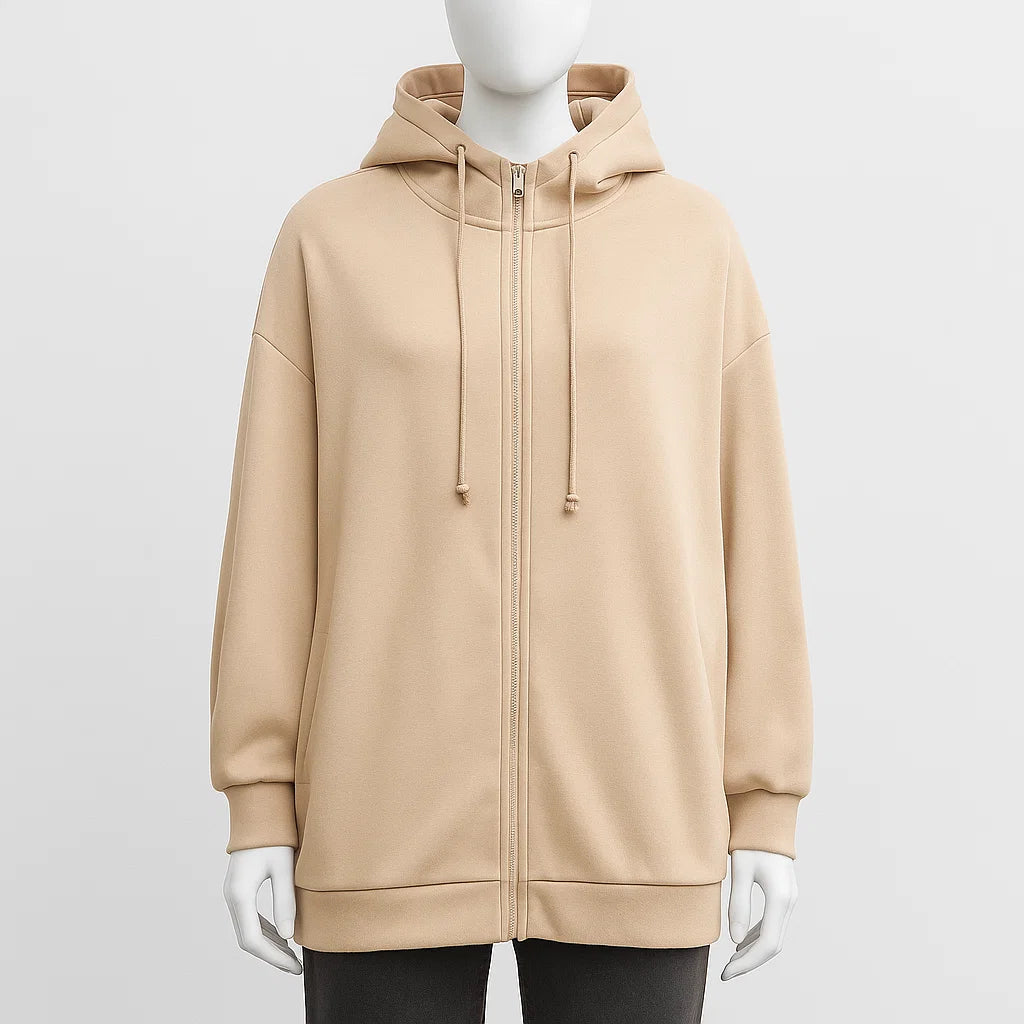 Women’s Long Zip Hoodie | Casual
