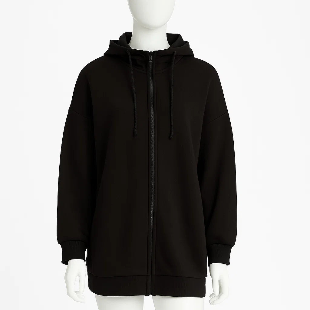 Women’s Long Zip Hoodie | Casual