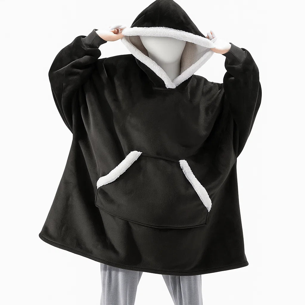 Unisex Plaid Oversized Hoodie | Comfy