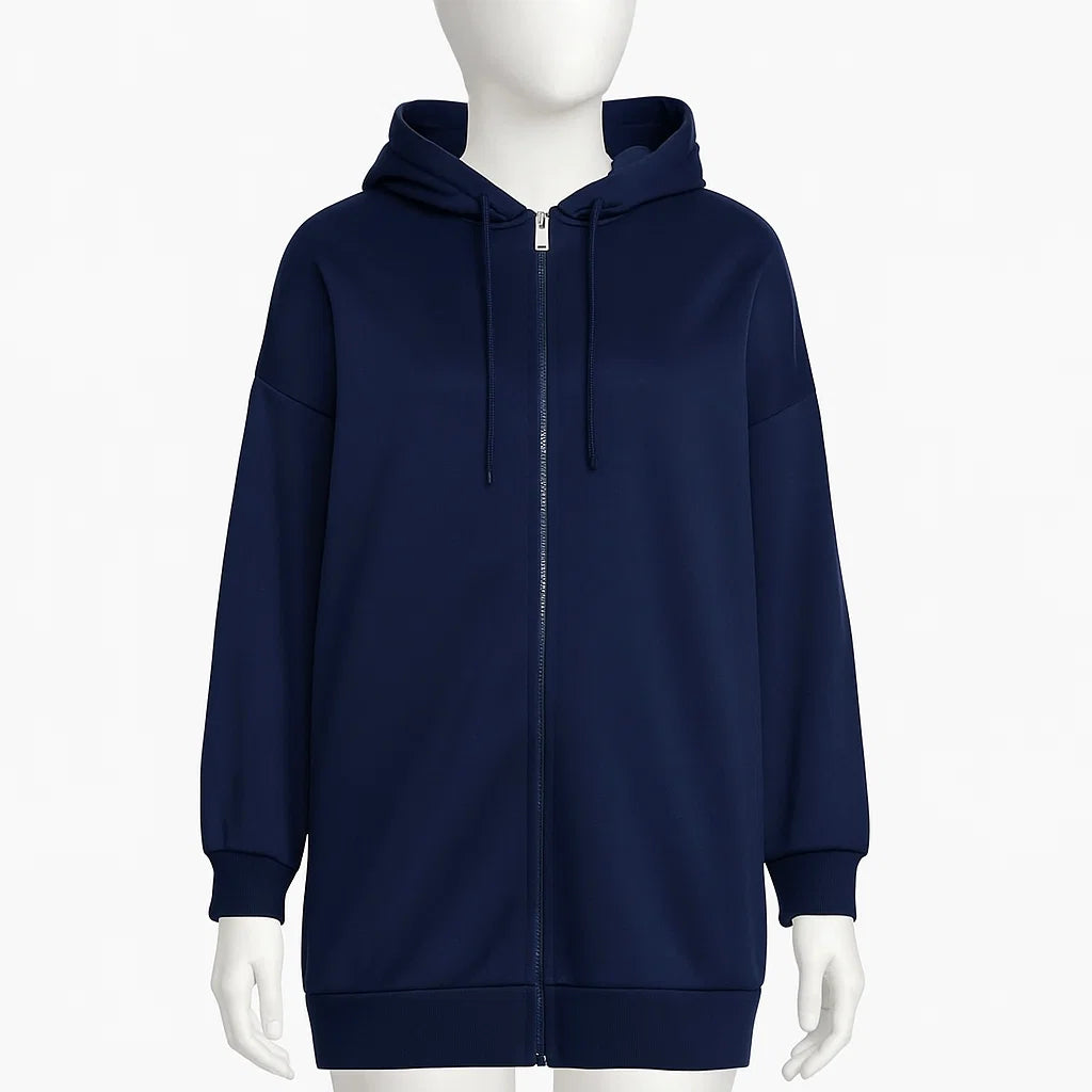 Women’s Long Zip Hoodie | Casual