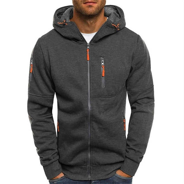 Men’s Hooded Zip Sweatshirt | Stylish