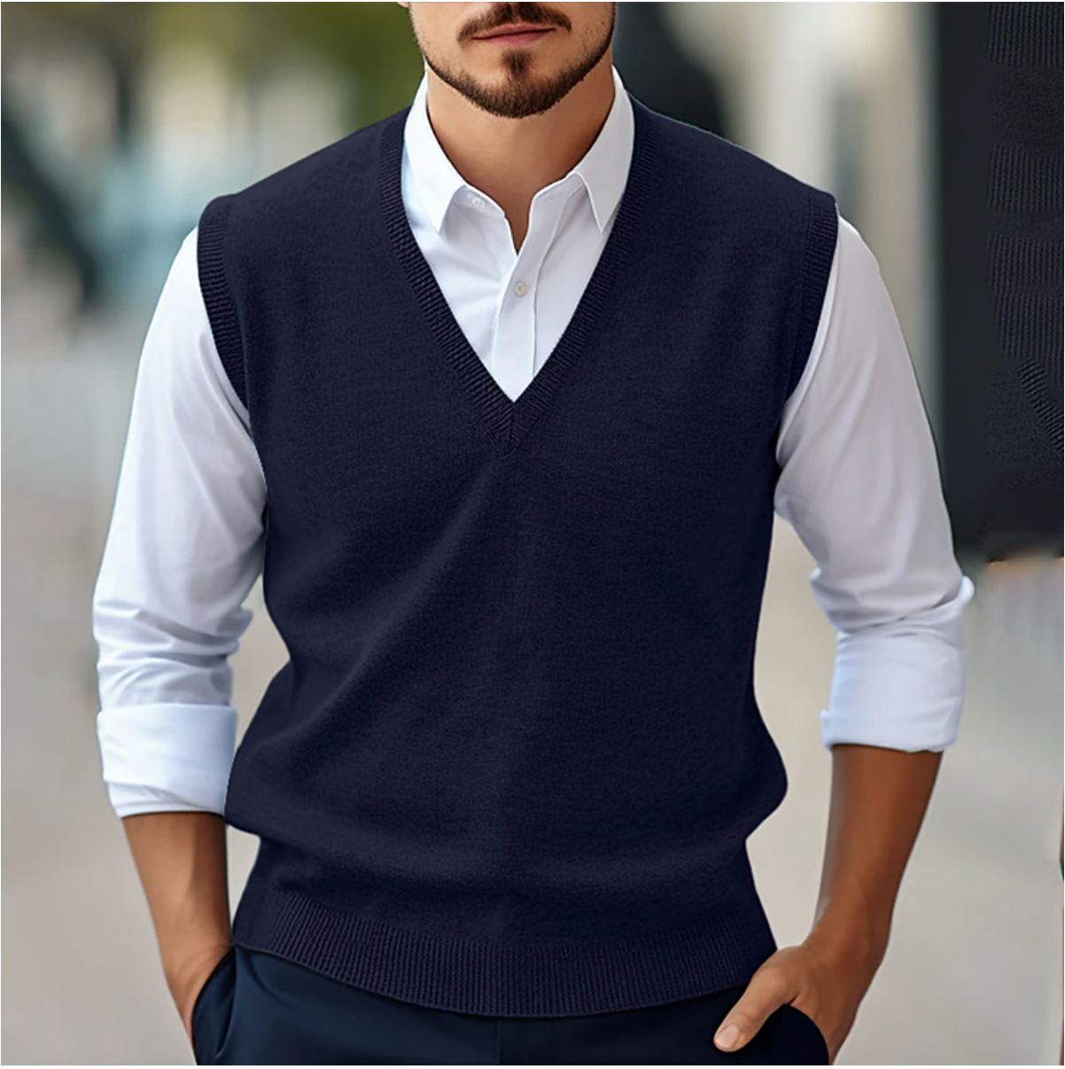 Nurozis | Sleeveless V-Neck Jumper for Effortless Style and Versatile Comfort