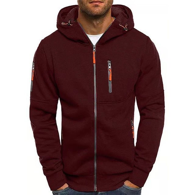 Men’s Hooded Zip Sweatshirt | Stylish