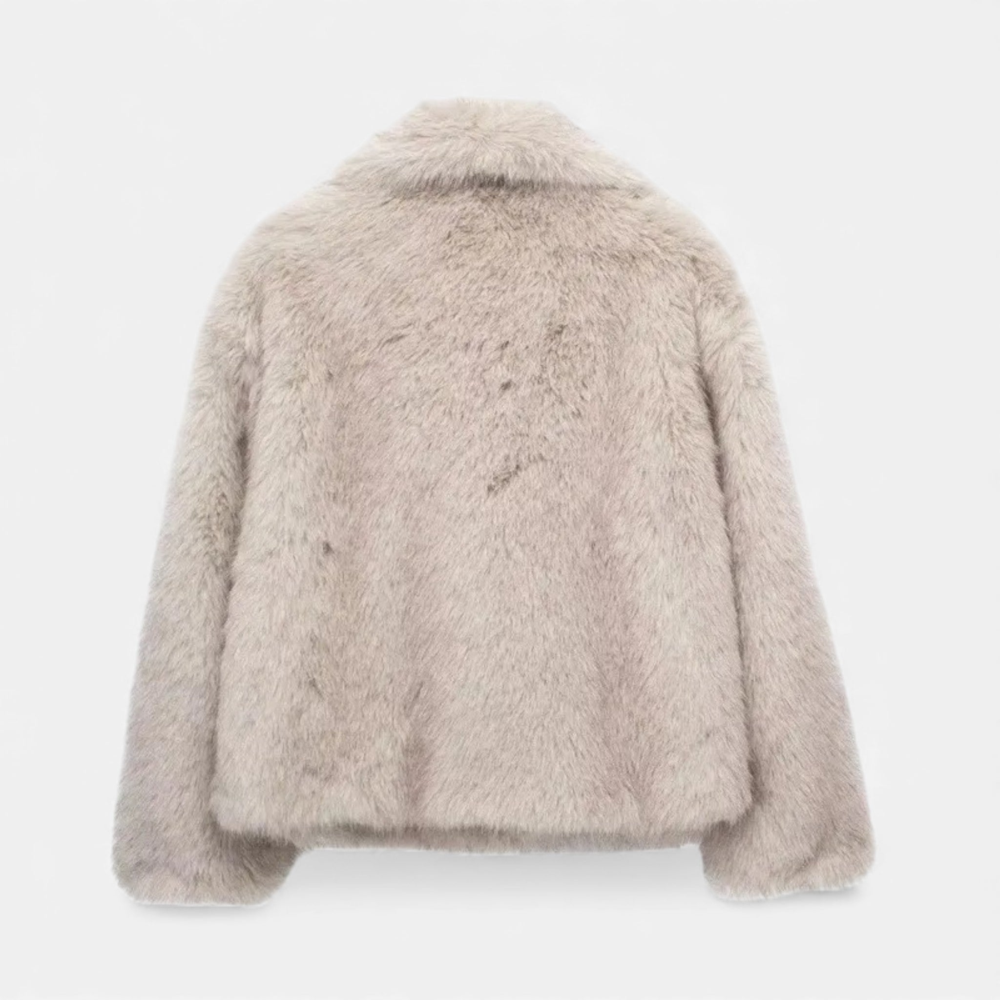 Women’s Elegant Faux-Fur Lapel Jacket