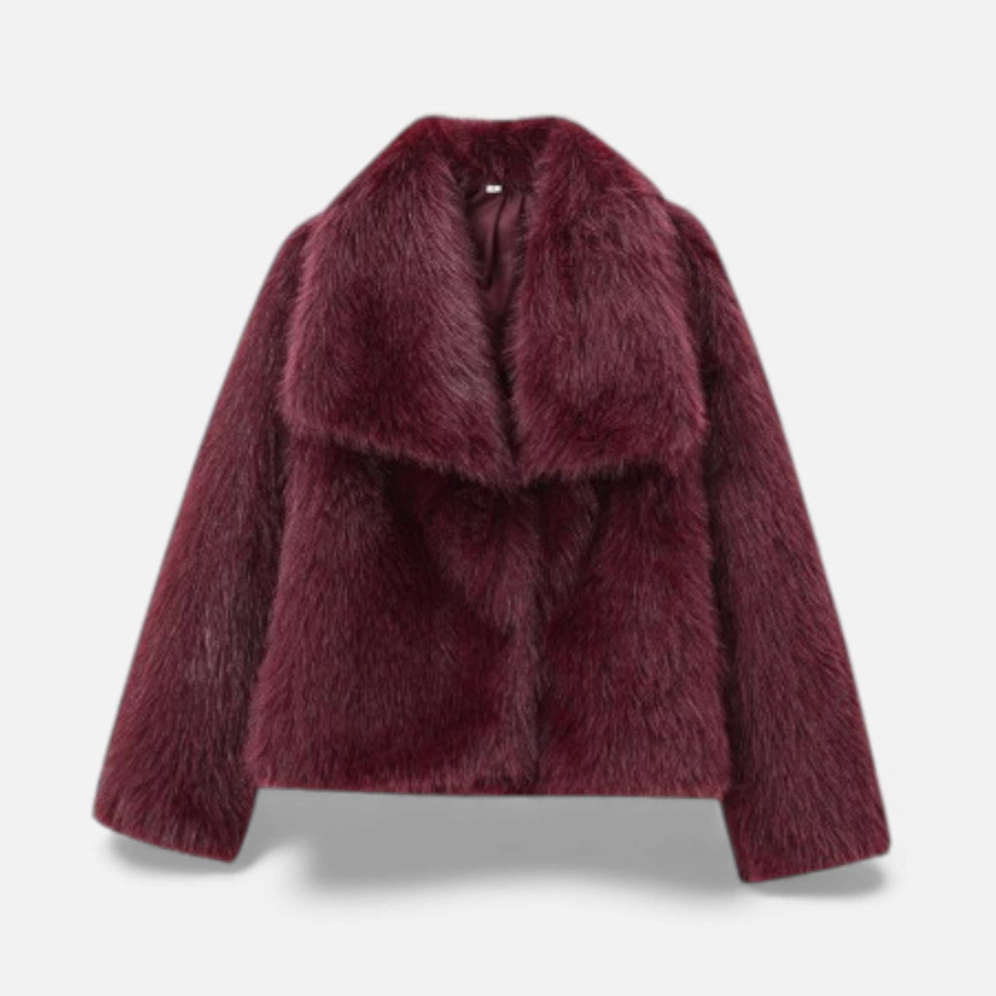 Women’s Elegant Faux-Fur Lapel Jacket