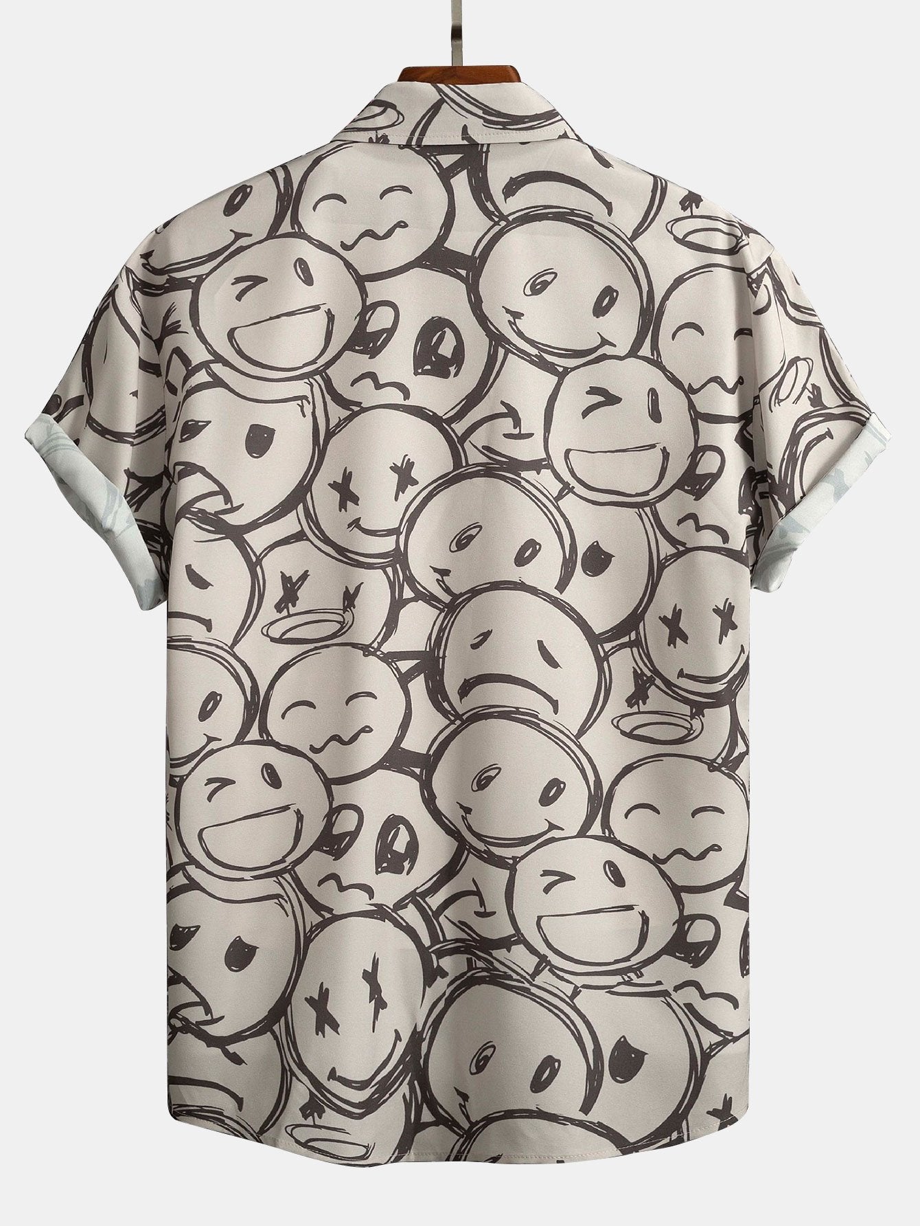 Nurozis | Men’s Smiley Print Short-Sleeve Shirt