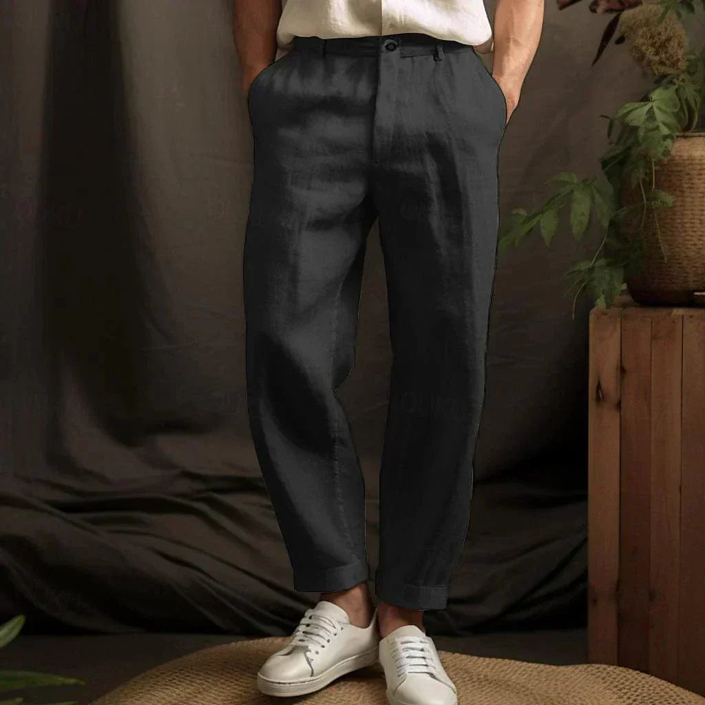 Men’s Stylish Linen Trousers – Lightweight