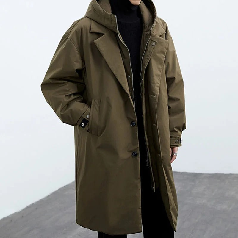 Men’s Hooded Trench Coat | Stylish