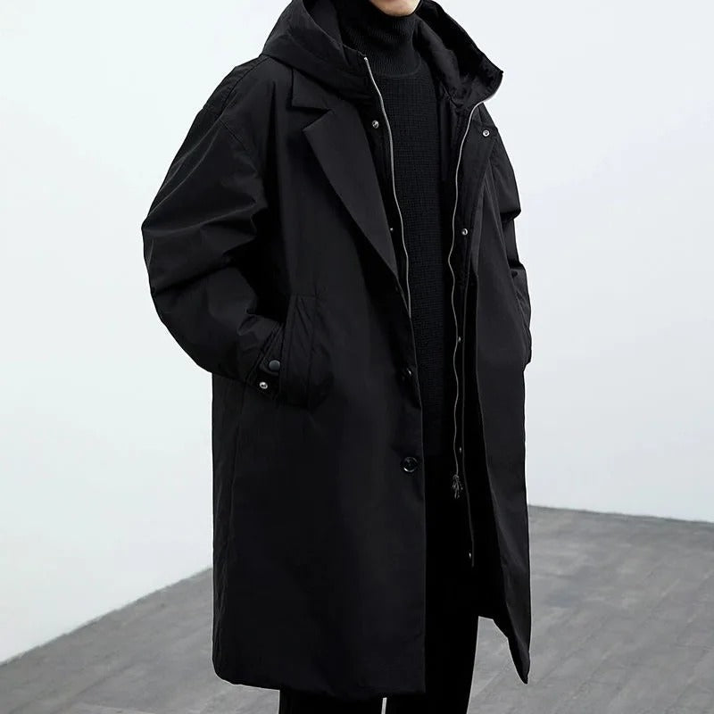 Men’s Hooded Trench Coat | Stylish