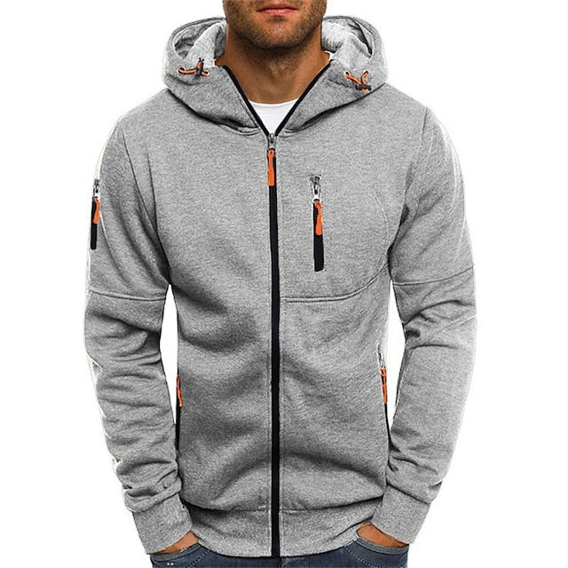 Men’s Hooded Zip Sweatshirt | Stylish