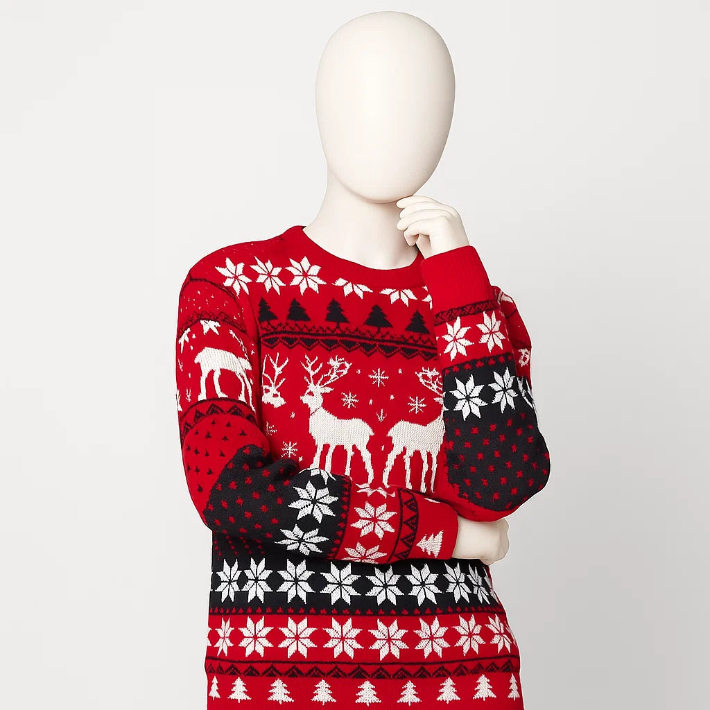 Unisex Winter Reindeer Sweater | Cozy Design