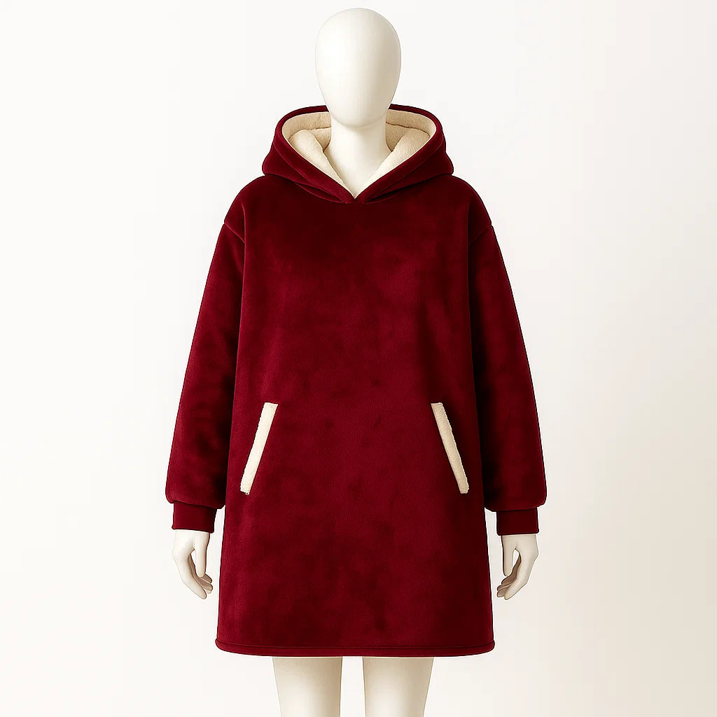 Unisex Plaid Oversized Hoodie | Comfy