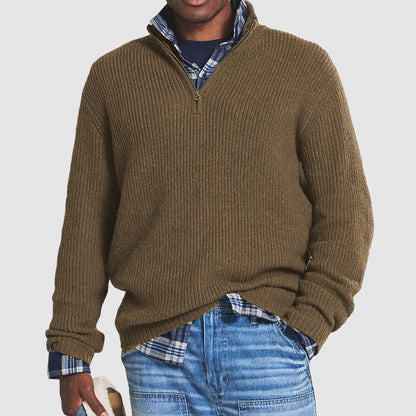 Marco | Casual heren sweater met rits