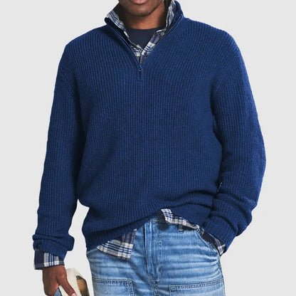 Marco | Casual heren sweater met rits