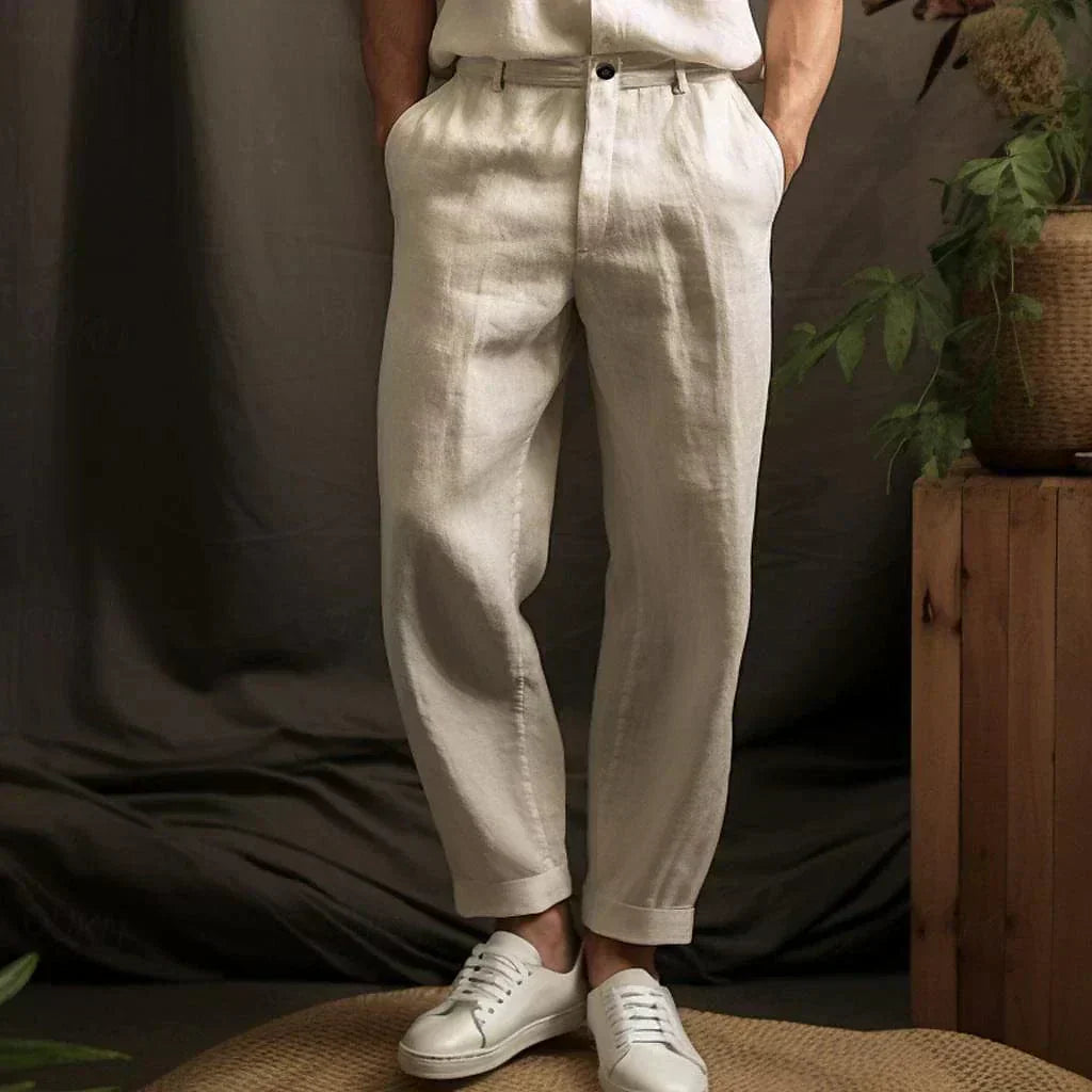 Men’s Stylish Linen Trousers – Lightweight