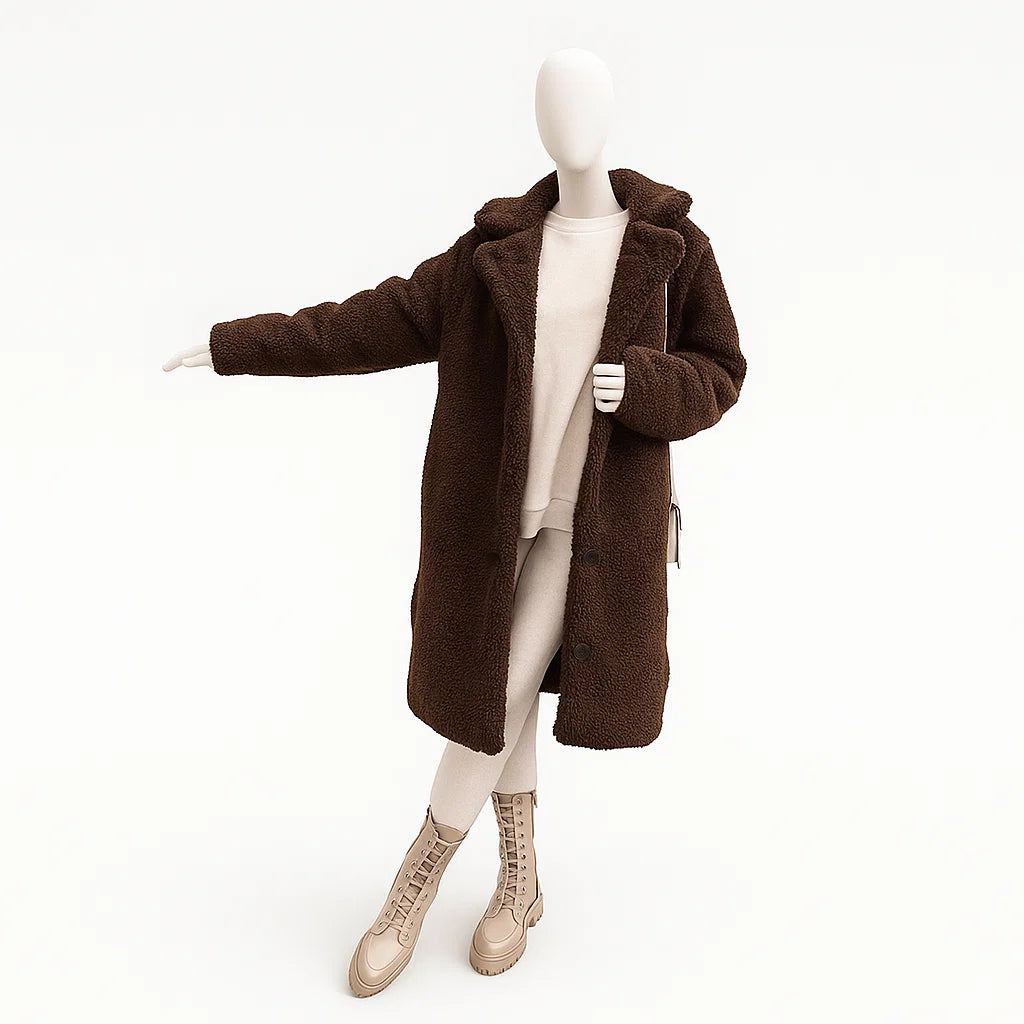 Women’s Button-Front Overcoat | Stylish