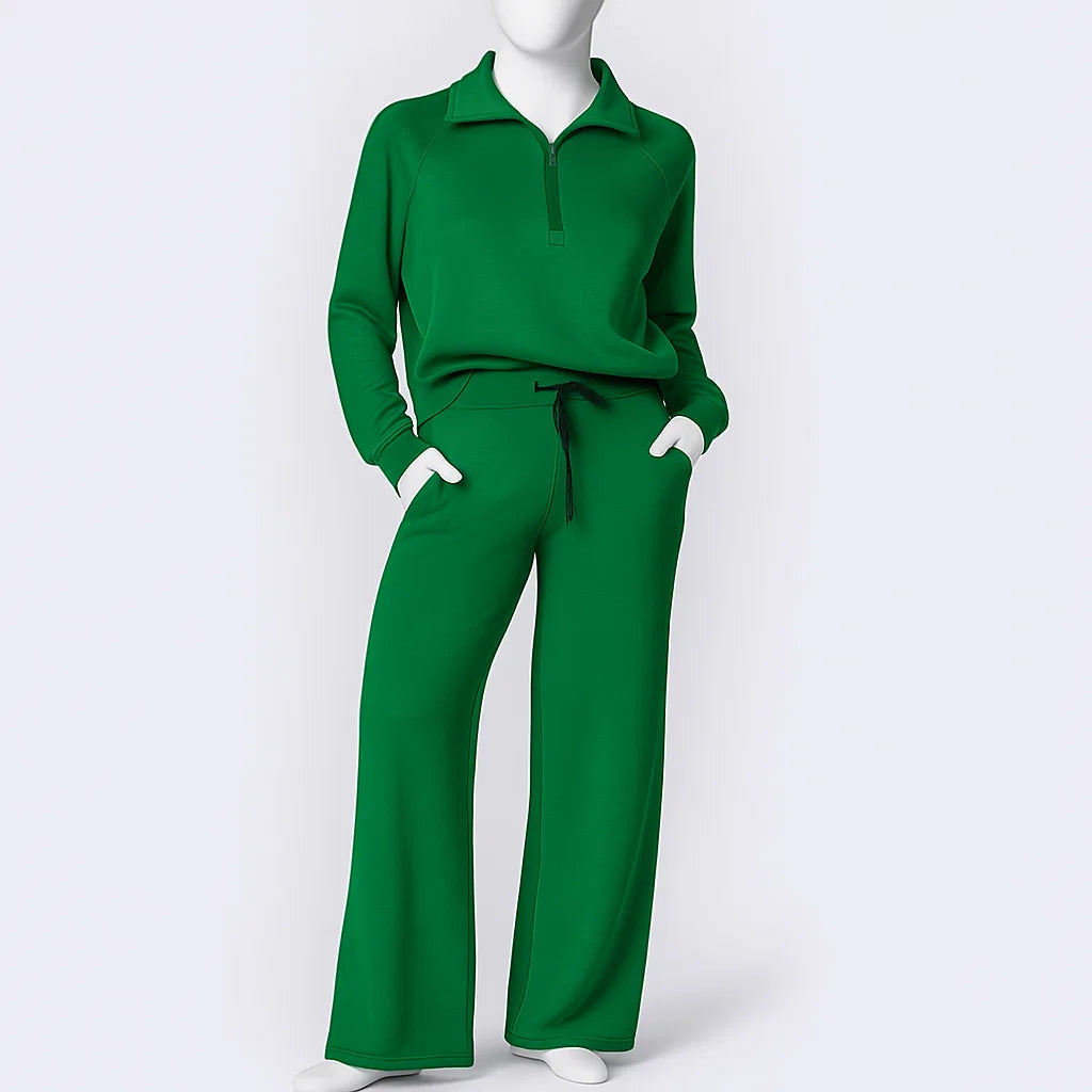 Women’s Soft Lounge Outfit | Zip-Collar