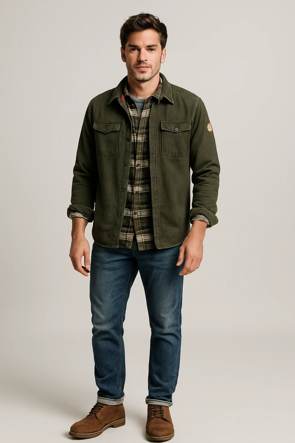 Refined Waxed Canvas Jacket for Men