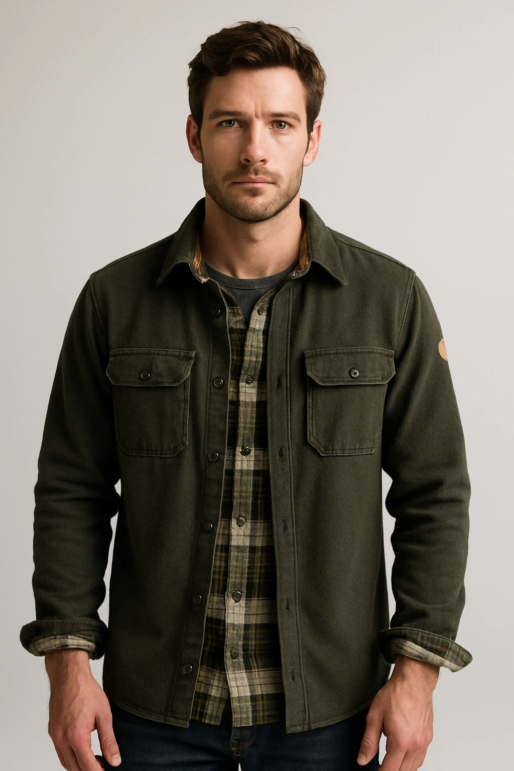 Refined Waxed Canvas Jacket for Men