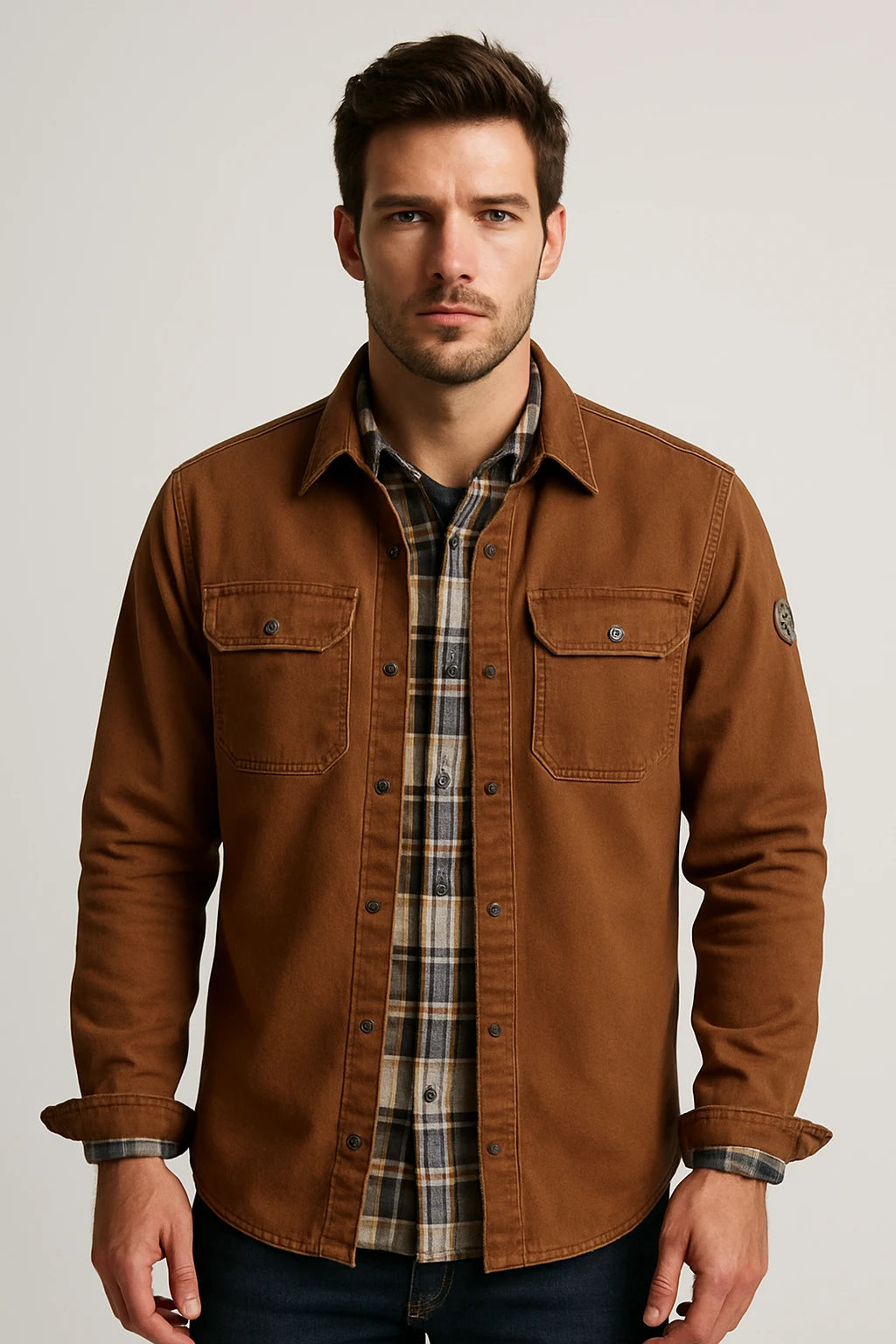 Refined Waxed Canvas Jacket for Men