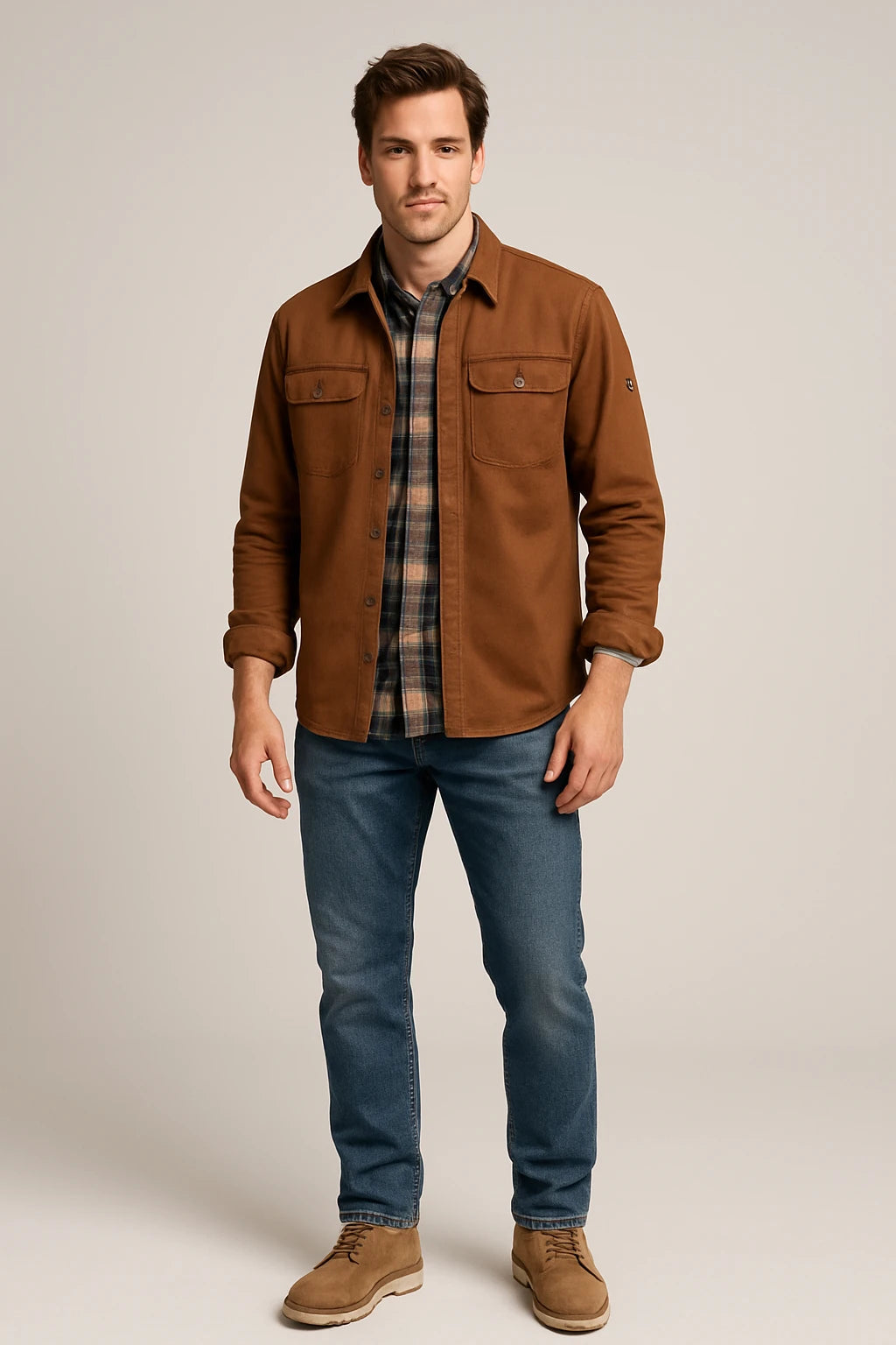 Refined Waxed Canvas Jacket for Men