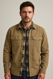 Refined Waxed Canvas Jacket for Men