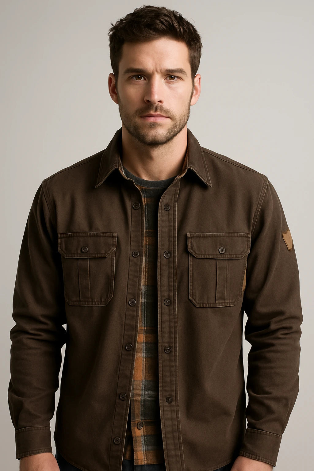 Refined Waxed Canvas Jacket for Men