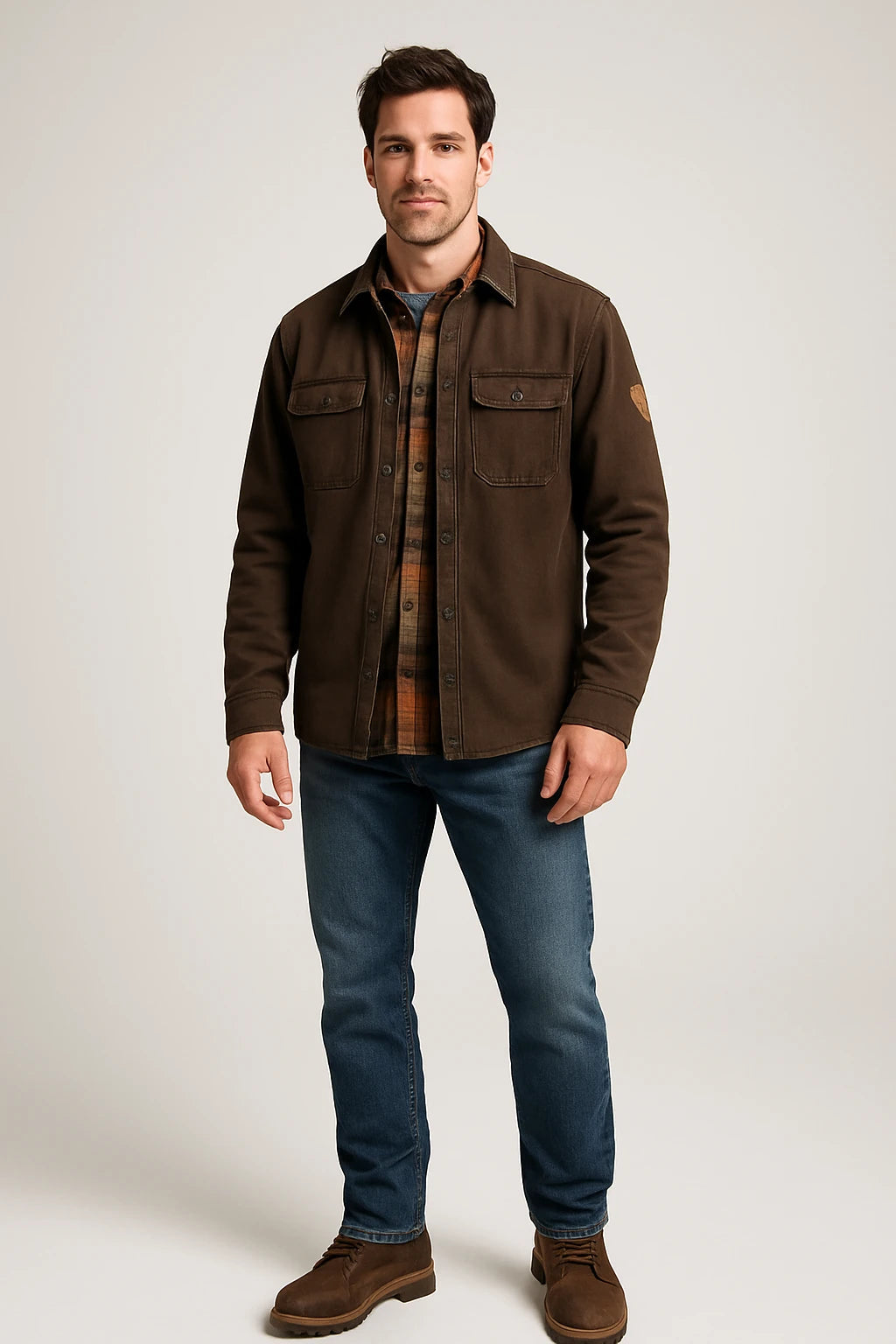 Refined Waxed Canvas Jacket for Men