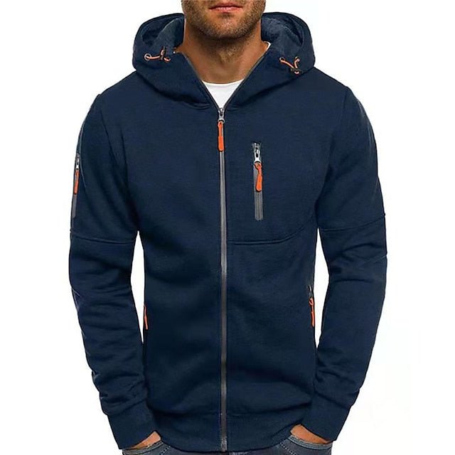 Men’s Hooded Zip Sweatshirt | Stylish